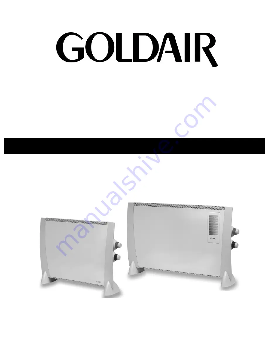 Goldair GCV350 Operating Instructions Download Page 1