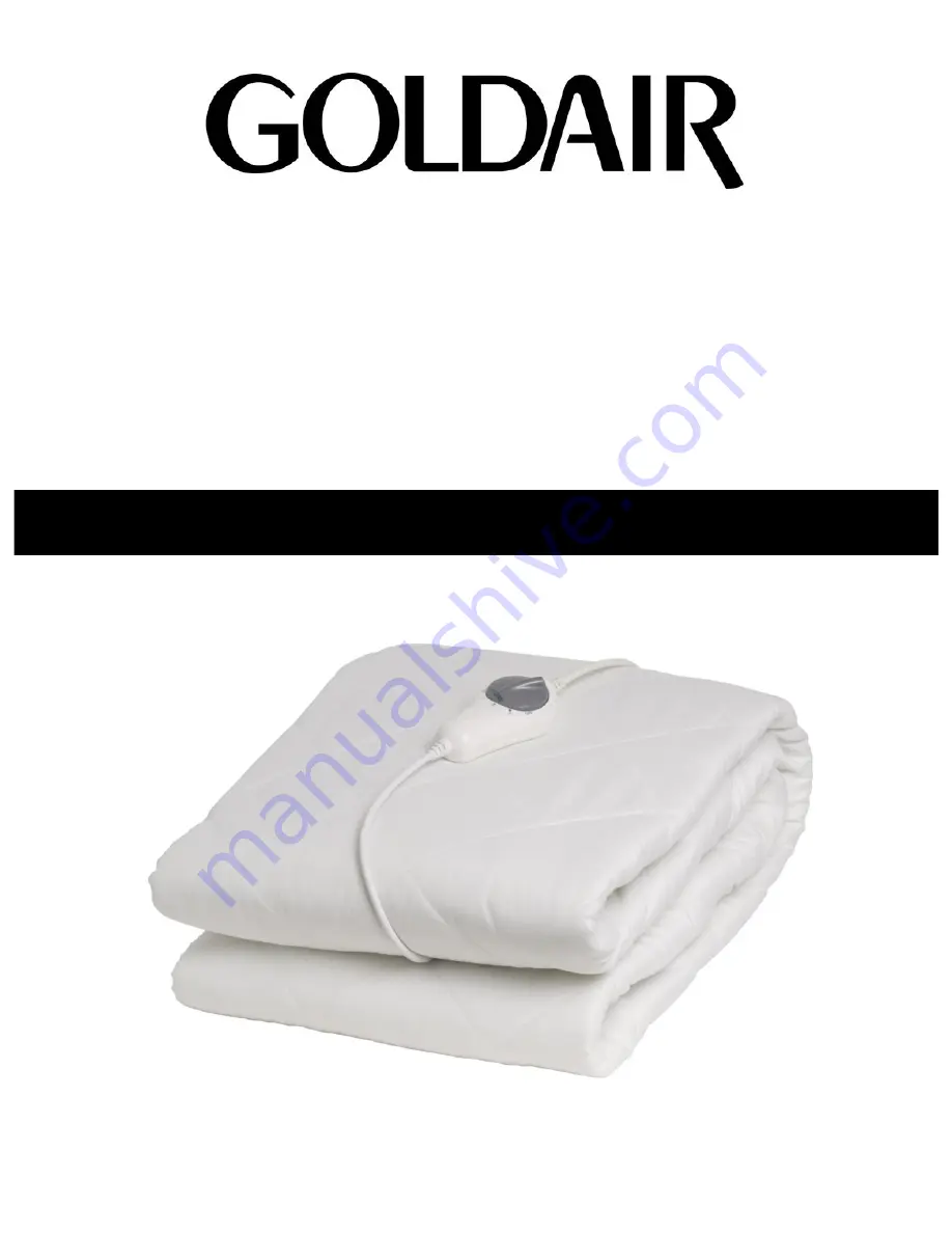 Goldair GEUB SERIES Operating Instructions Manual Download Page 1