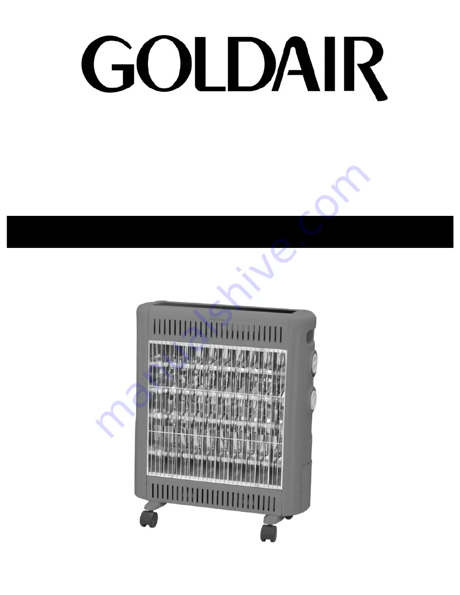 Goldair GIR350 Operating Instructions Download Page 1