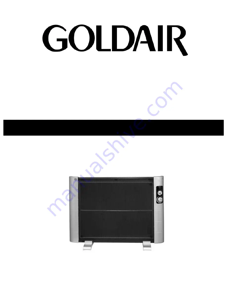 Goldair GMH310 Скачать руководство пользователя страница 1