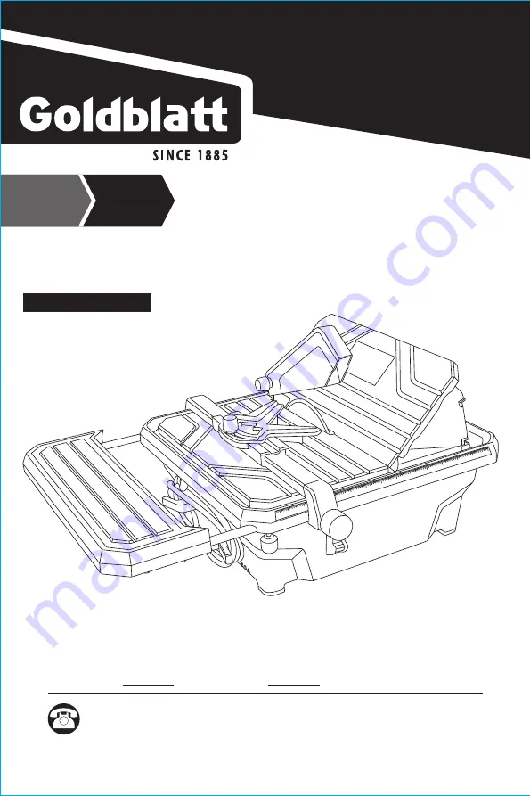 Goldblatt G02772 Скачать руководство пользователя страница 1