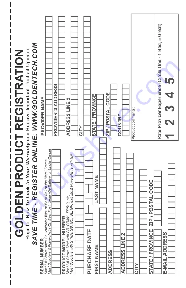 Golden PR404-MED-SPC Owner'S Manual Download Page 17