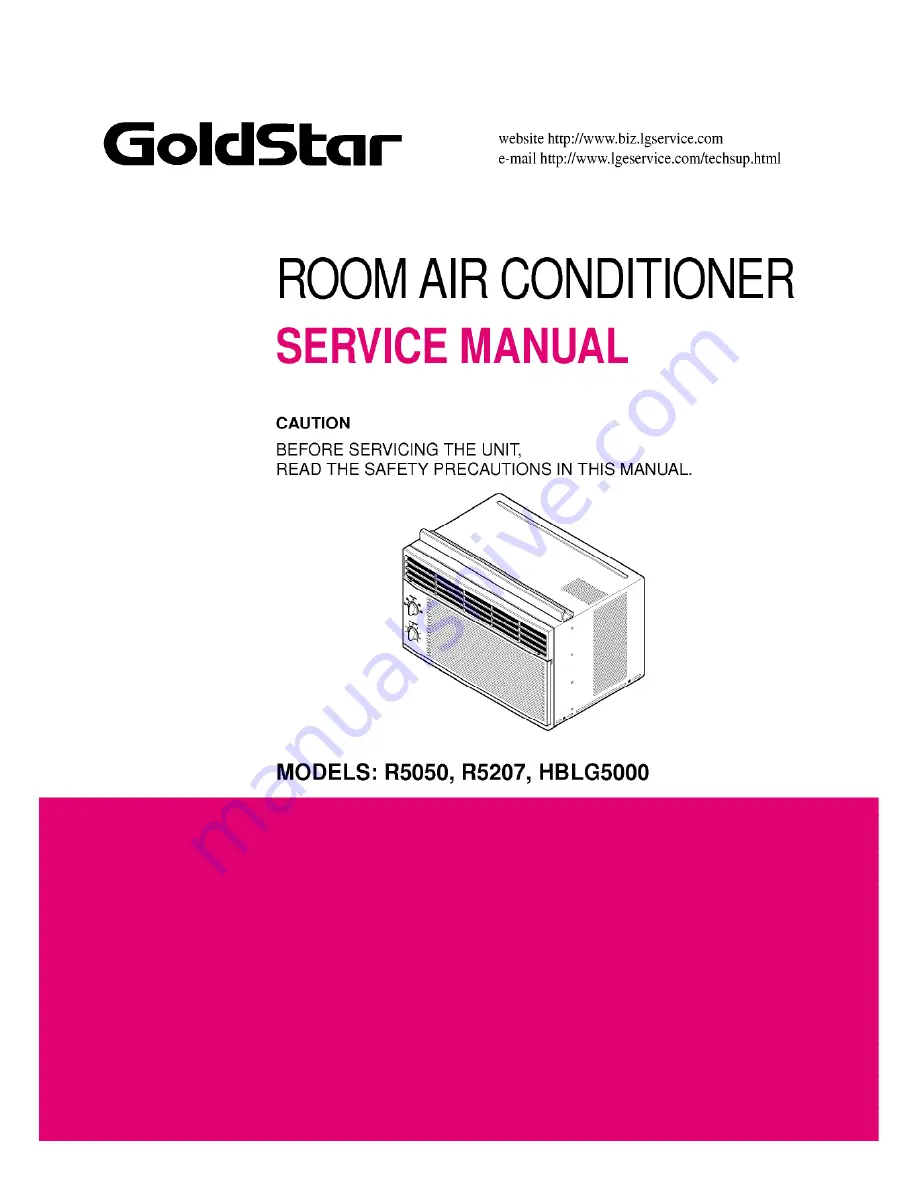 Goldstar HBLG5000 Service Manual Download Page 1