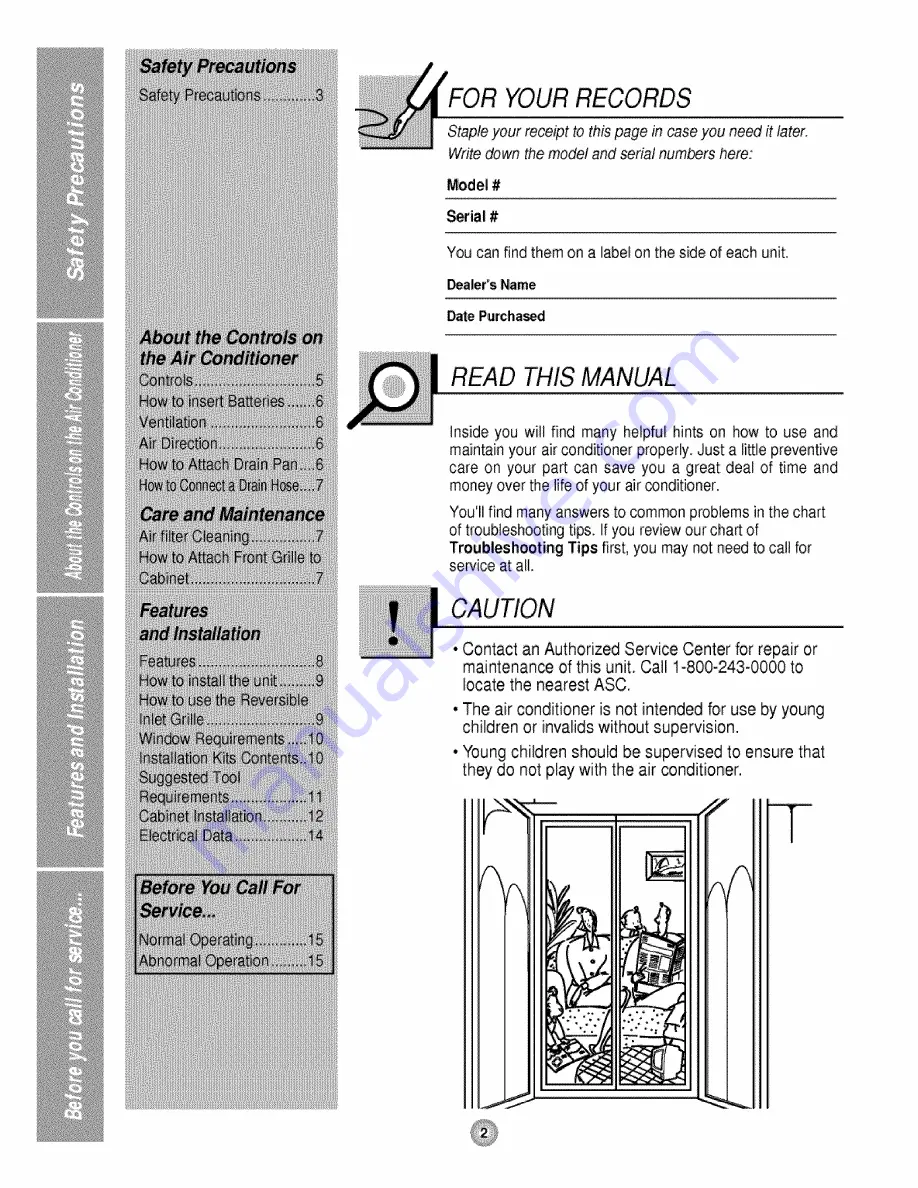 Goldstar WG1800R Owner'S Manual Download Page 2