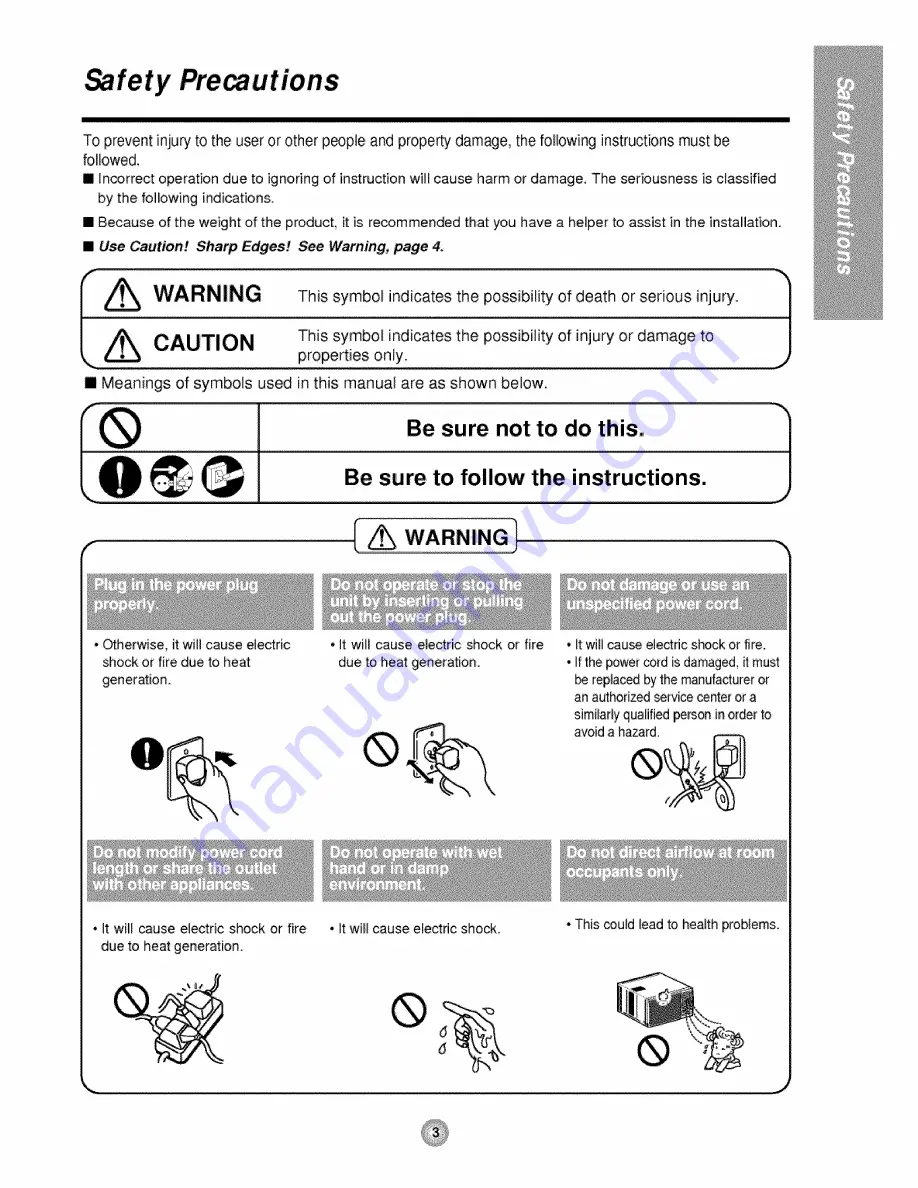 Goldstar WG1800R Owner'S Manual Download Page 3