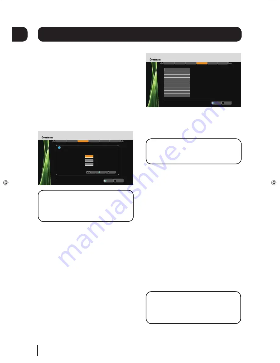 Goodmans GD11FSRHD50 Instruction Manual Download Page 20