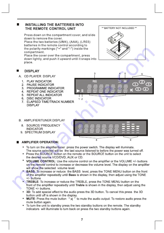 Goodmans Micro 1455 Operating Instructions Manual Download Page 8