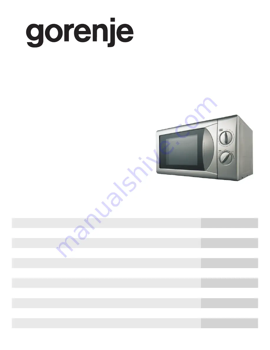 Gorenje MO200MS Instruction Manual Download Page 1