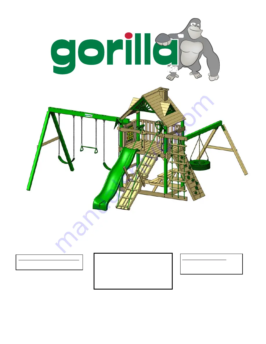 Gorilla Playsets 1500BW Скачать руководство пользователя страница 1