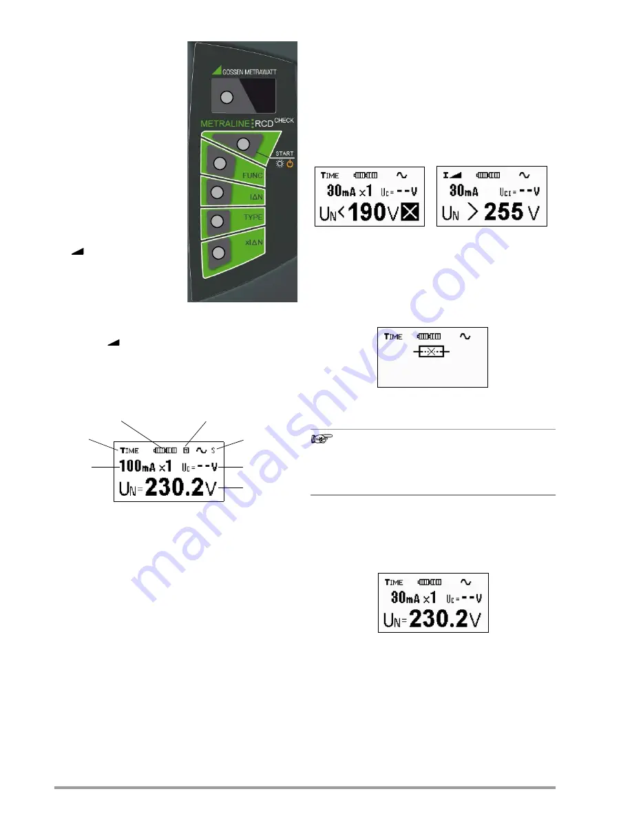 Gossen MetraWatt METRALINE RCD CHECK Скачать руководство пользователя страница 4