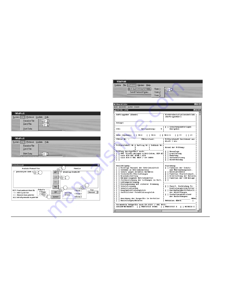 Gossen MetraWatt ProFiTEST C-GB int. Operating Instructions Manual Download Page 12