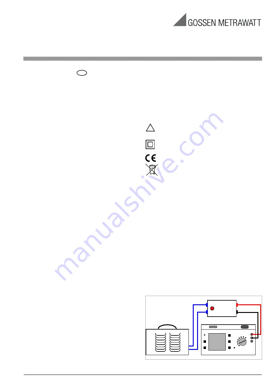 Gossen MetraWatt SECULOAD Z745V Operating Instructions Download Page 1