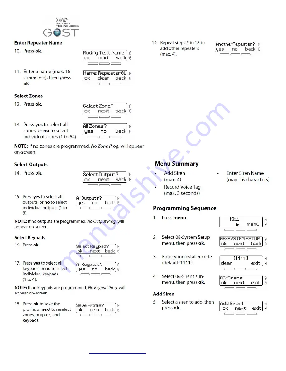 Gost Phantom Installation And Programming Manual Download Page 16