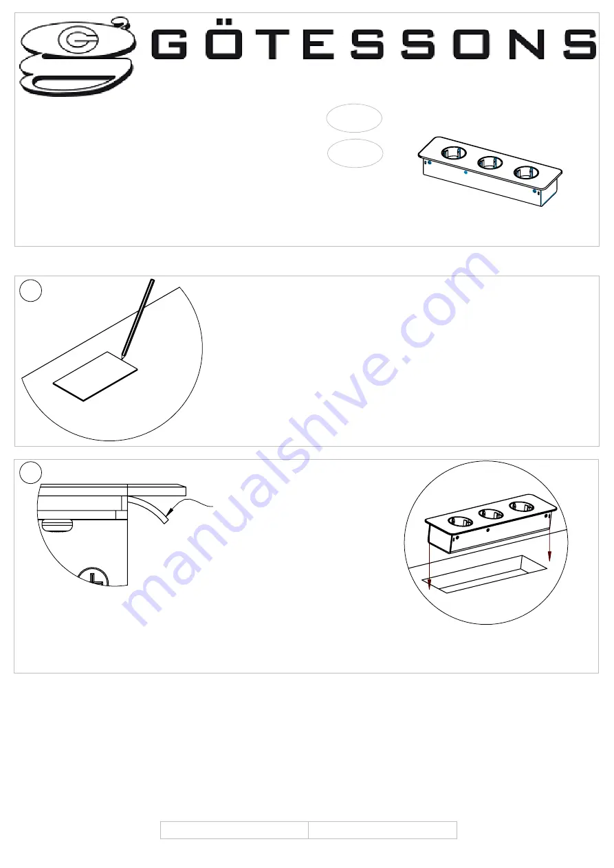 Gotessons 691226 Mounting Instructions Download Page 1