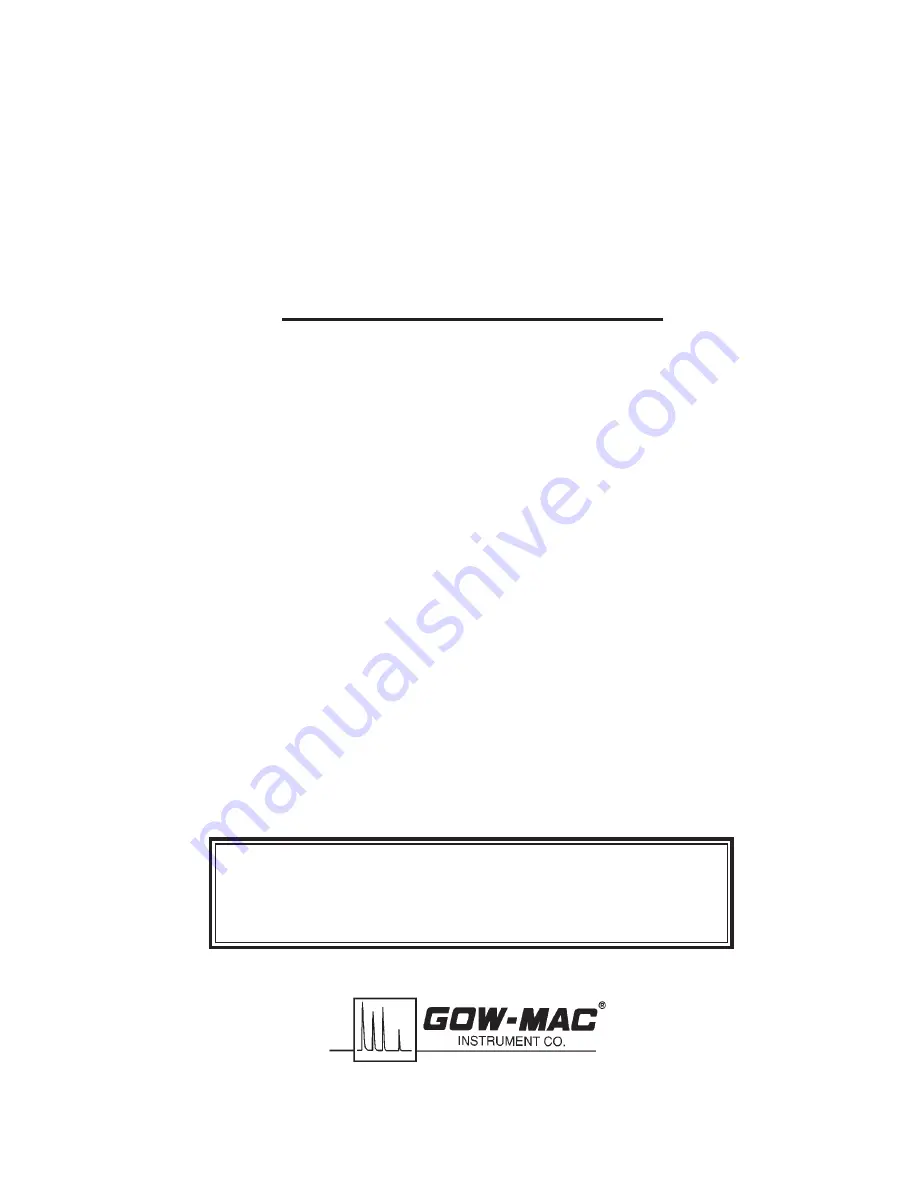 Gow-Mac 75-800 Скачать руководство пользователя страница 1