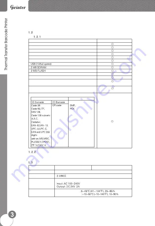 GPRINTER GP-1224T Скачать руководство пользователя страница 4