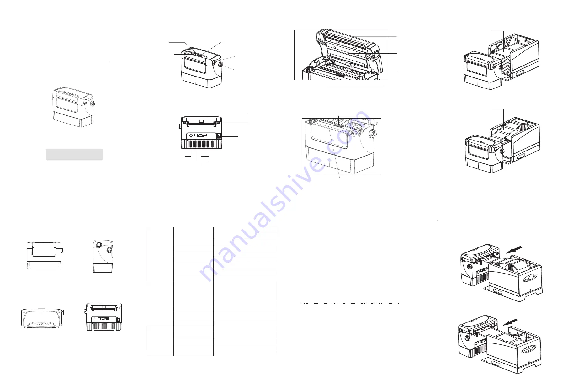 GPRINTER GP-1524D Quick Installation Manual Download Page 1