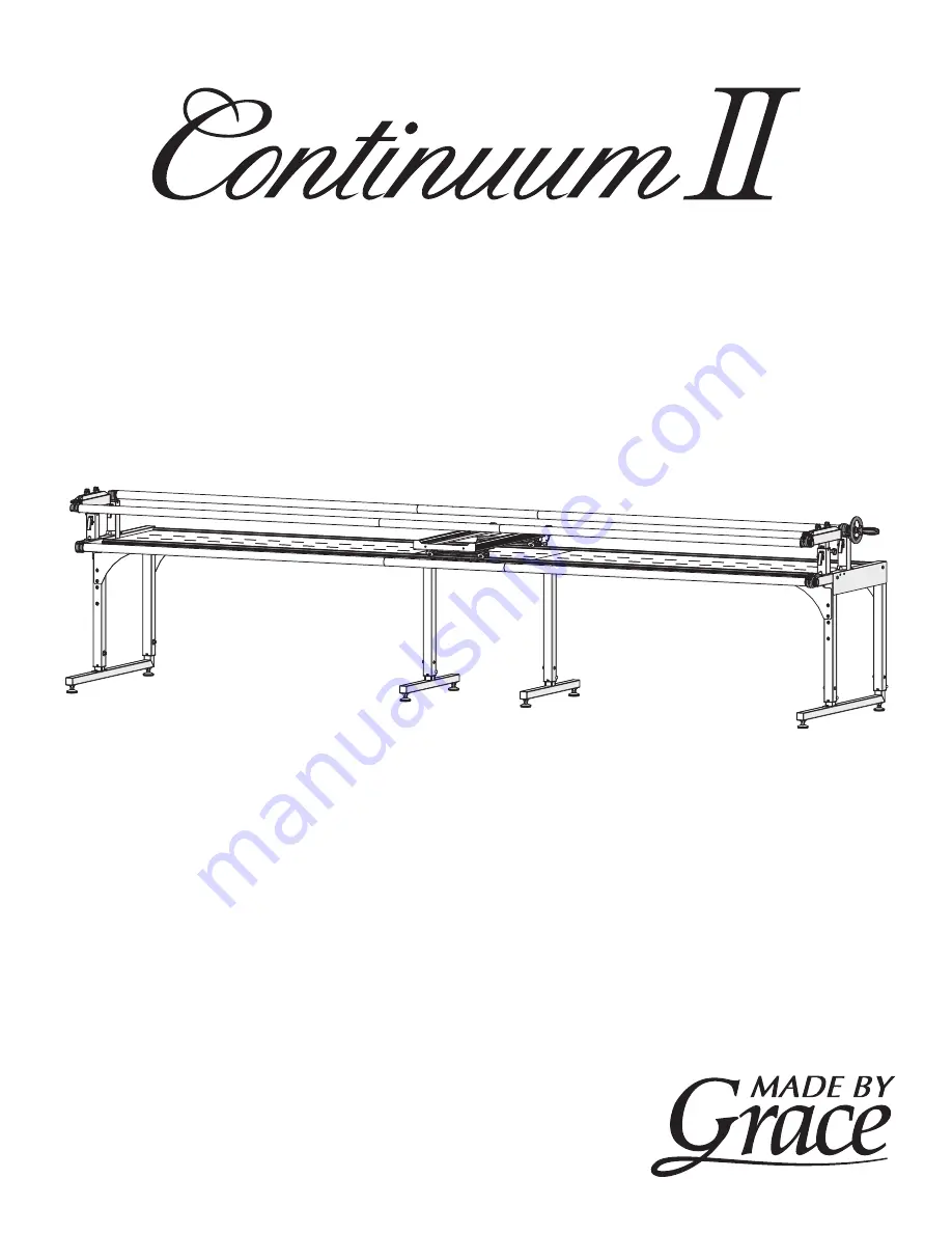 Grace Company Continuum II Assembly & Use Download Page 1