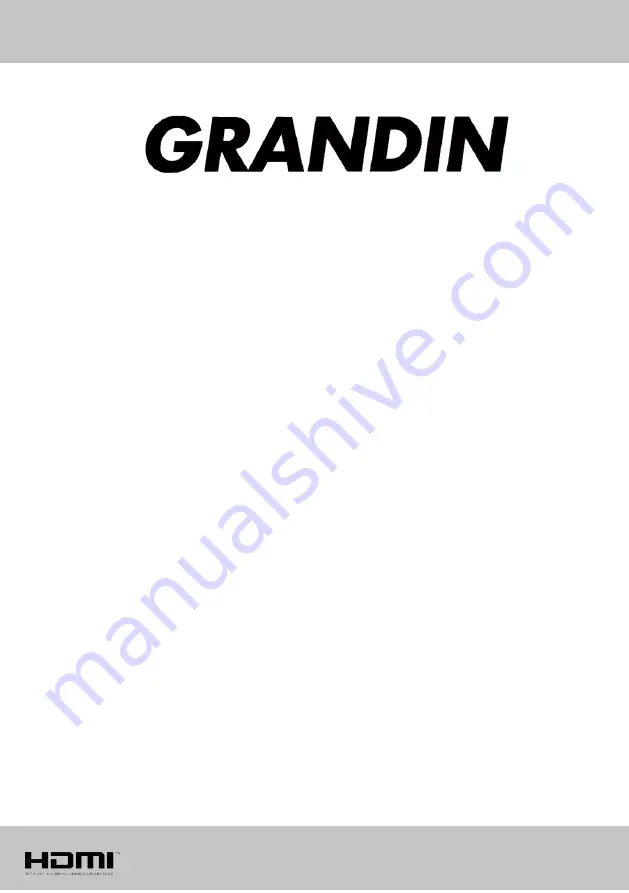 Grandin UD58SGB201 Operating Instructions Manual Download Page 1