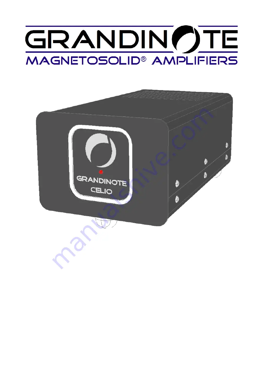 Grandinote MAGNETOSOLID CELIO User Manual Download Page 1