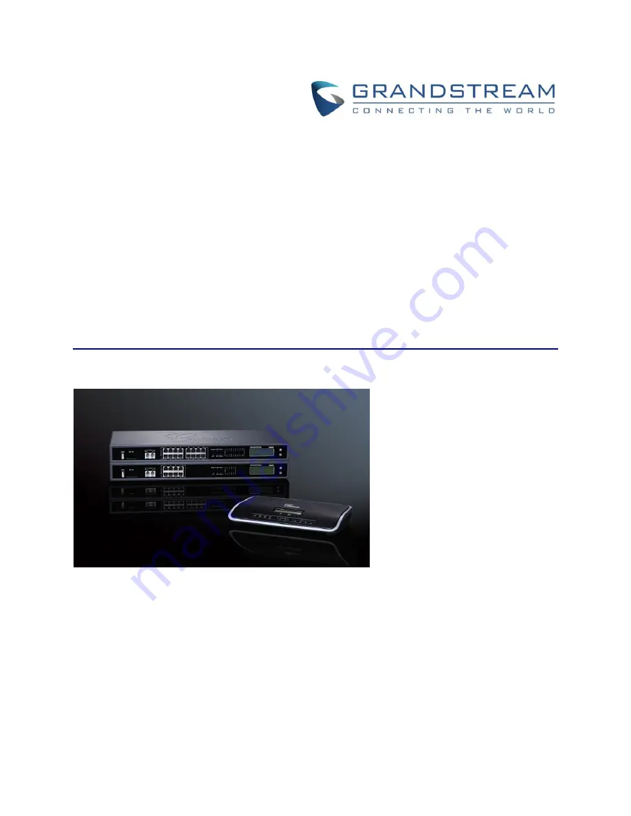 Grandstream Networks UCM6100 Series Manual Manual Download Page 1