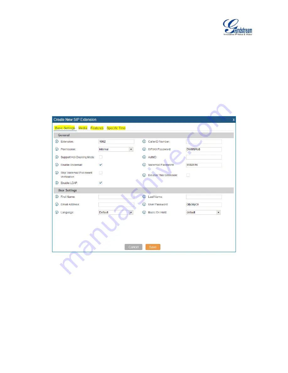 Grandstream Networks UCM6102 Скачать руководство пользователя страница 122