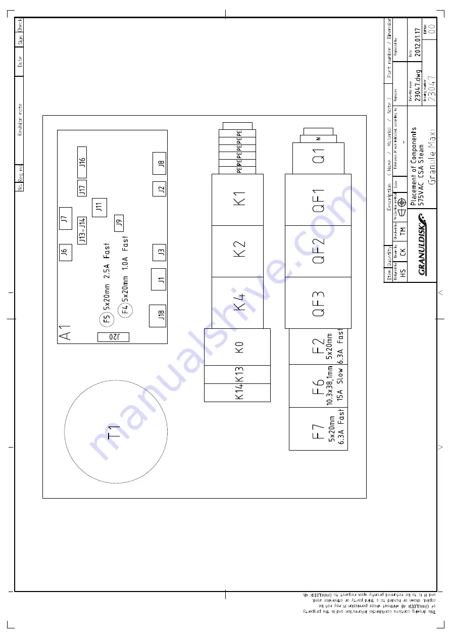 GRANULDISK Granule Maxi Service Manual Download Page 92