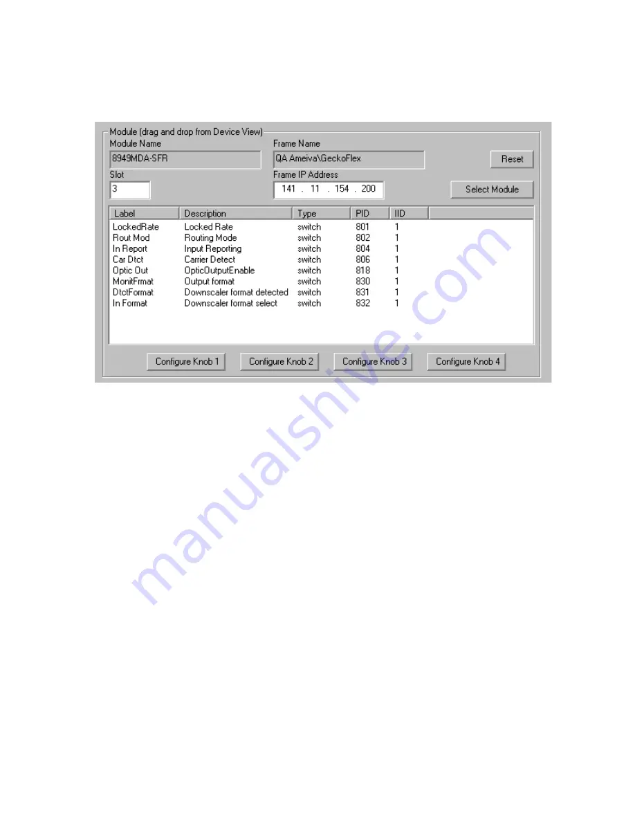 GRASS VALLEY 8949MDA-CFR Instruction Manual Download Page 19