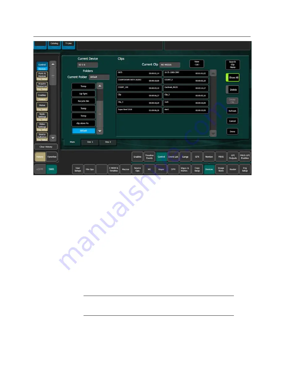 GRASS VALLEY GV KORONA User Manual Download Page 227