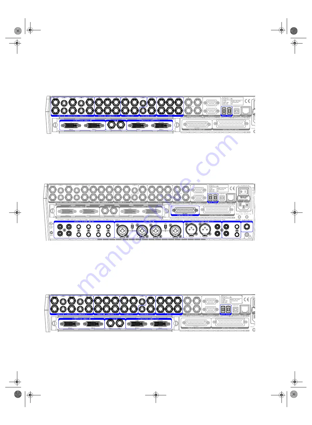 GRASS VALLEY INDIGO AV MIXER Quick Start Manual Download Page 232