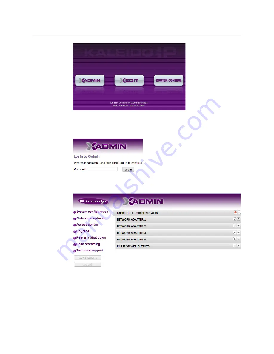 GRASS VALLEY Kaleido-IP X110 Quick Start Manual Download Page 22