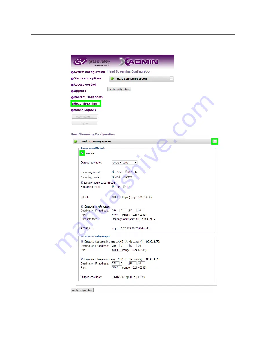 GRASS VALLEY KALEIDO-IP X130 Installation & Service Manual Download Page 83