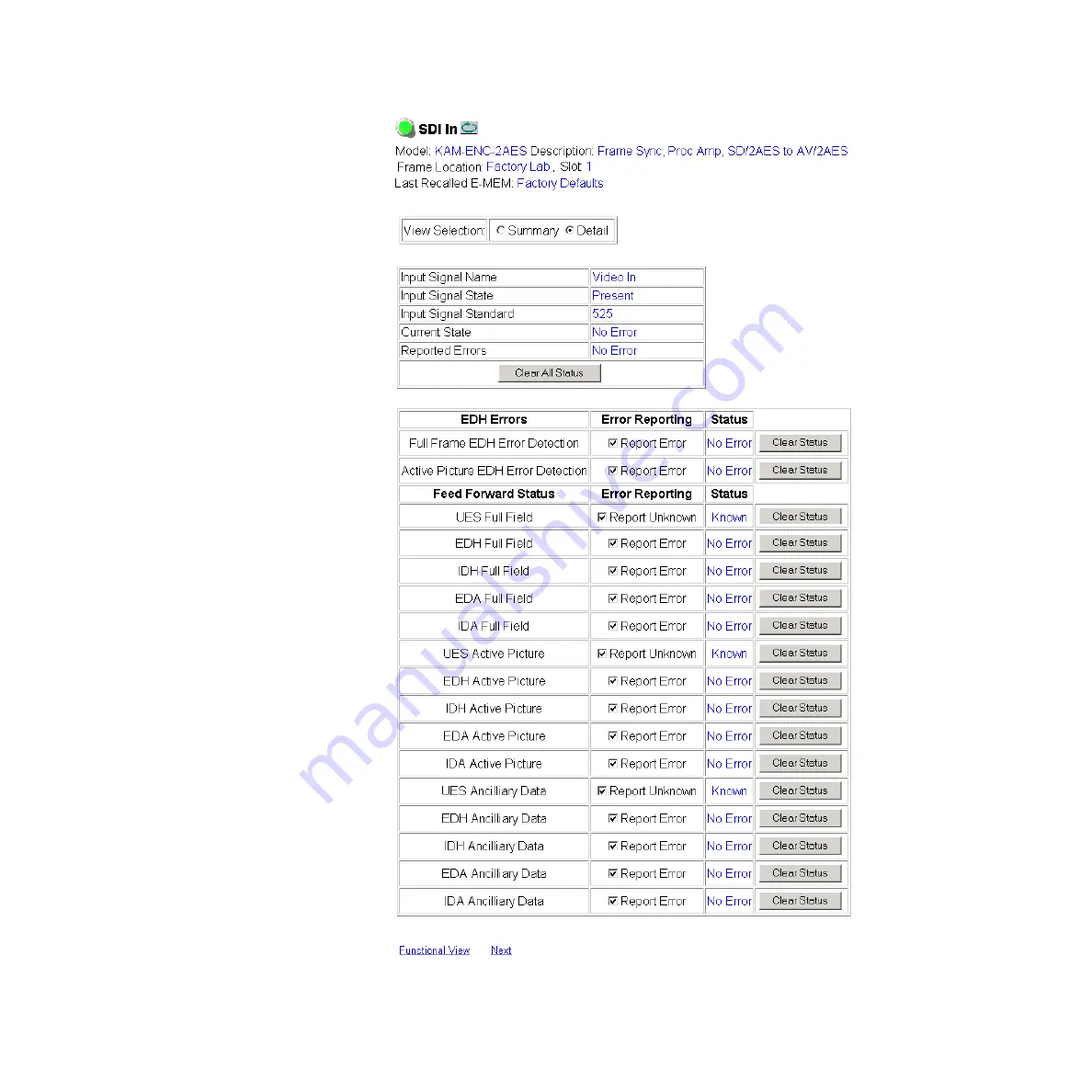 GRASS VALLEY KAM-ENC-2AES Instruction Manual Download Page 33