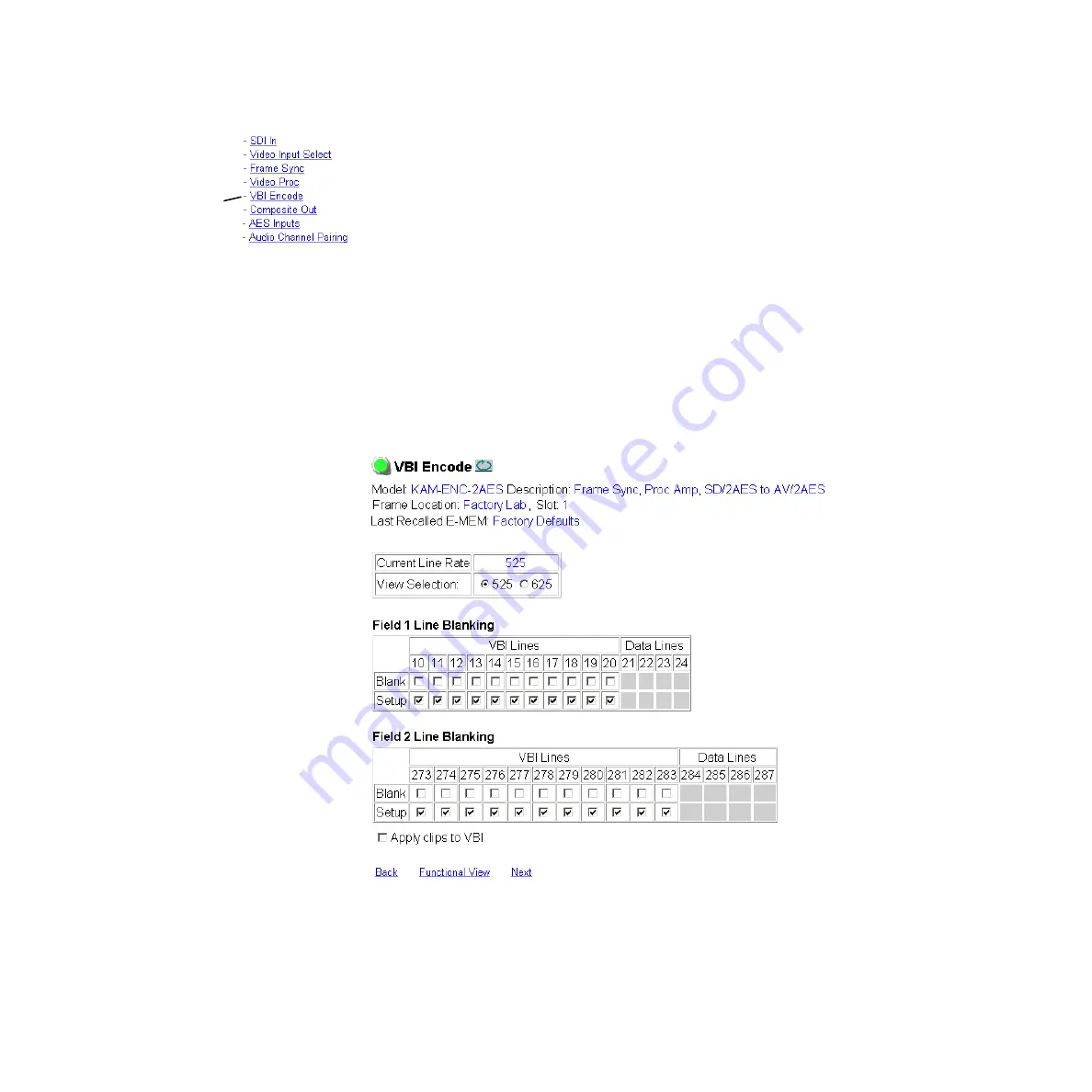 GRASS VALLEY KAM-ENC-2AES Instruction Manual Download Page 44