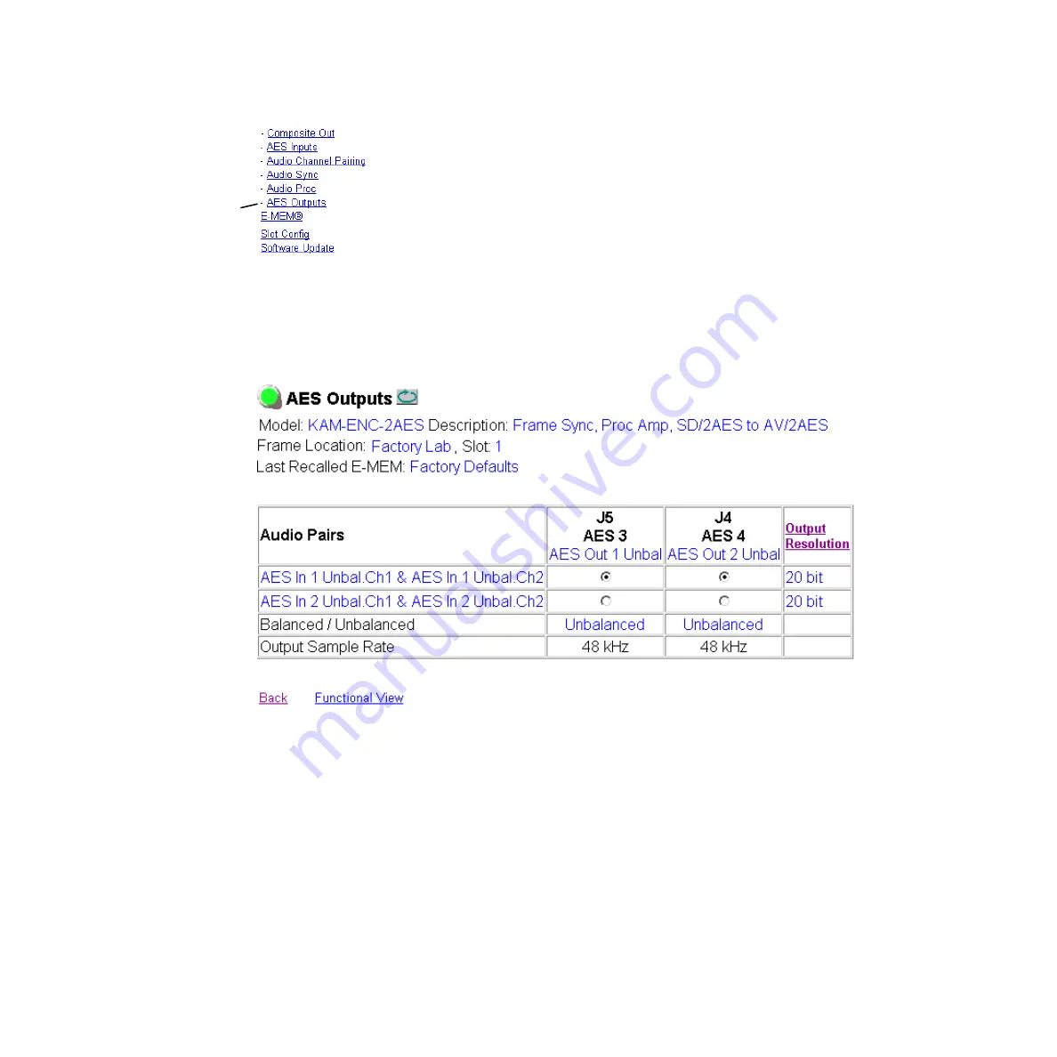 GRASS VALLEY KAM-ENC-2AES Скачать руководство пользователя страница 55