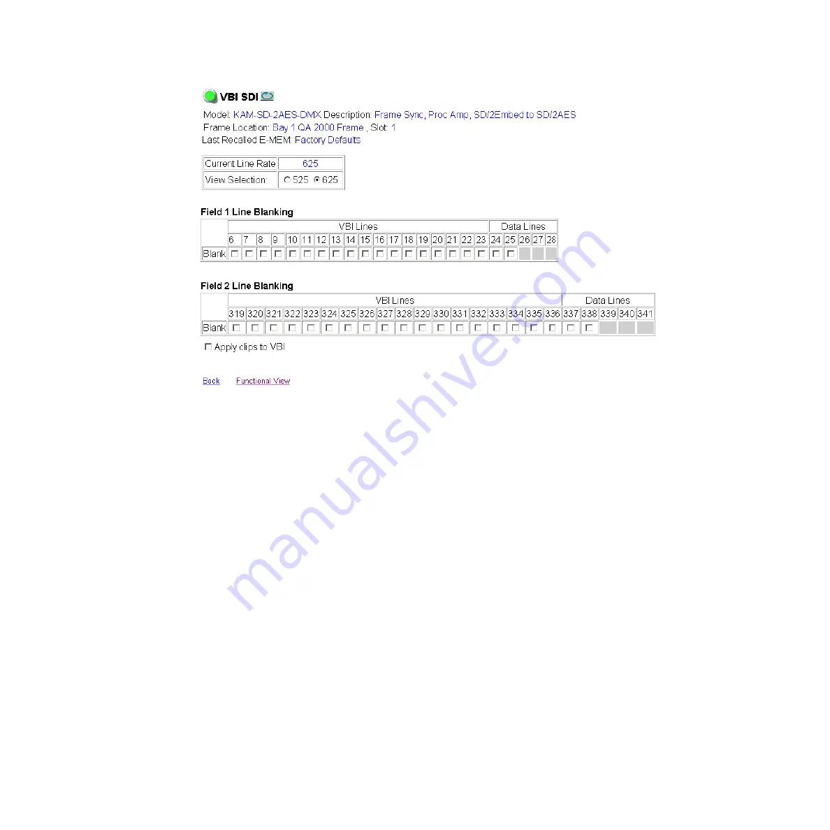 GRASS VALLEY KAM-SD-2AES-DMX Instruction Manual Download Page 46