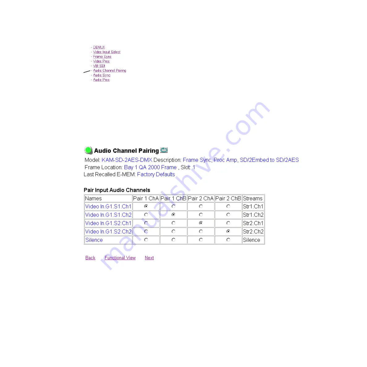 GRASS VALLEY KAM-SD-2AES-DMX Instruction Manual Download Page 47