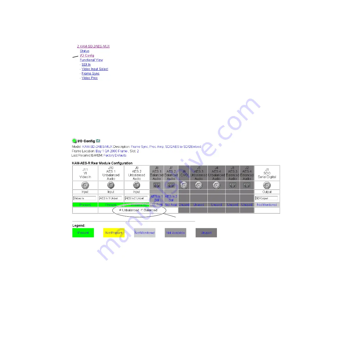 GRASS VALLEY KAM-SD-2AES Instruction Manual Download Page 28