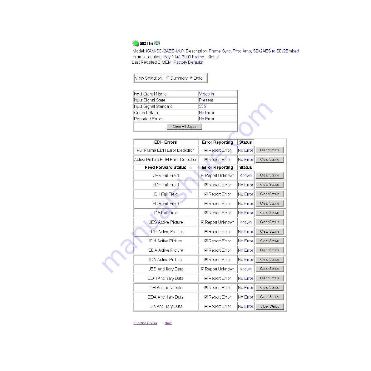 GRASS VALLEY KAM-SD-2AES Скачать руководство пользователя страница 33