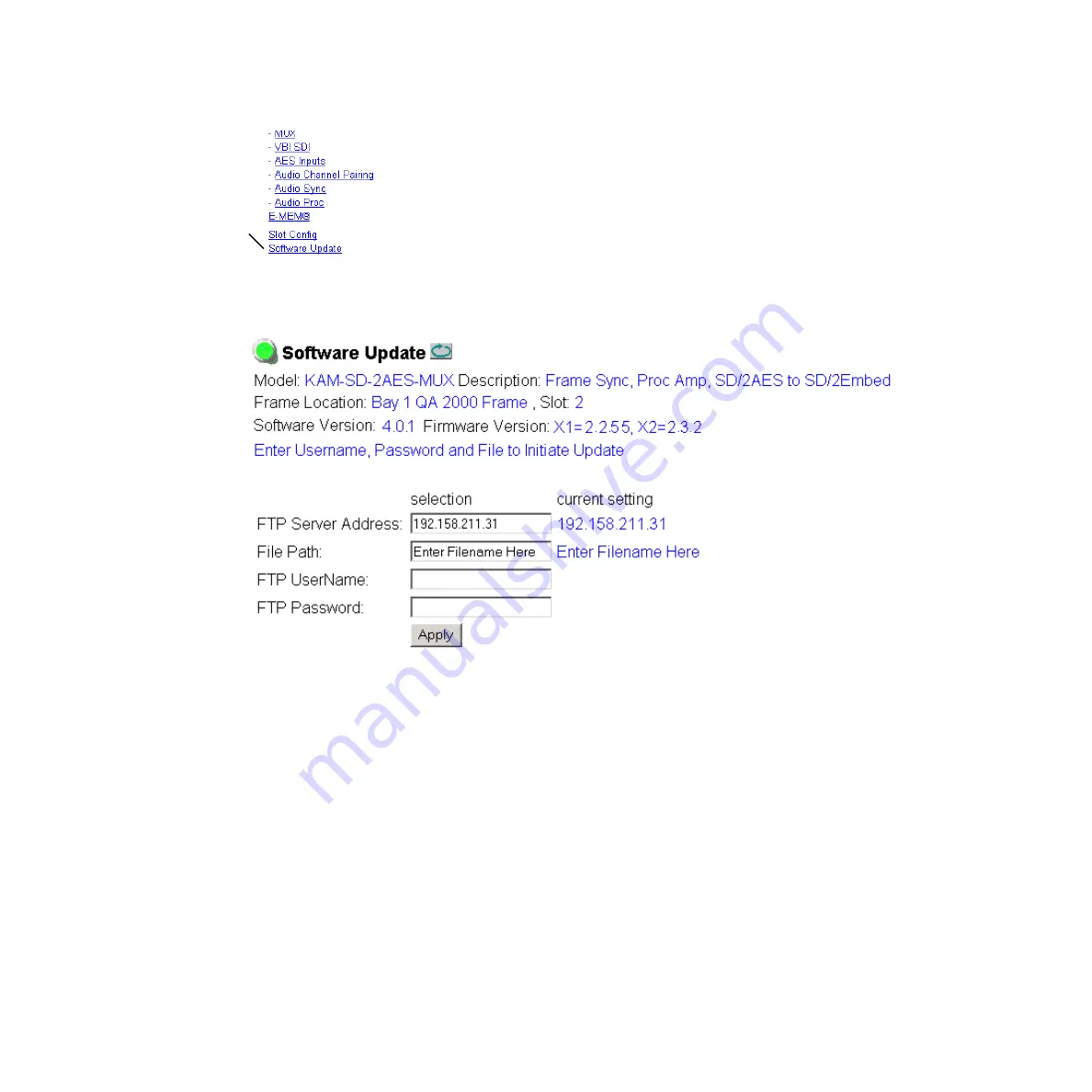 GRASS VALLEY KAM-SD-2AES Instruction Manual Download Page 65