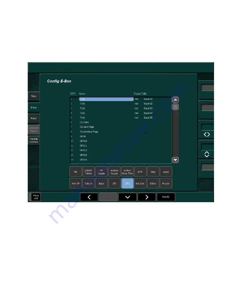 GRASS VALLEY Kayenne XL Package User Manual Download Page 389