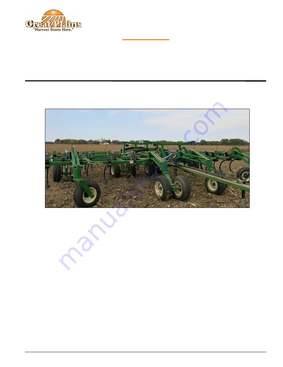 GREAT PLAINS 6321UC Adjustment Manual Download Page 1