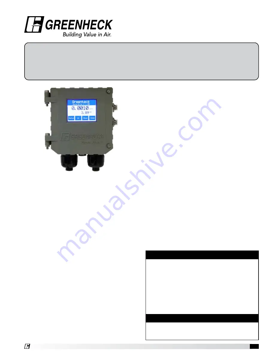 Greenheck Sure-Aire Installation, Operation And Maintenance Manual Download Page 1