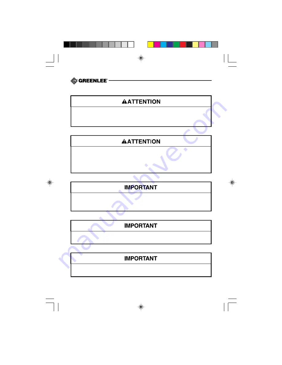 Greenlee CMI-100 Instruction Manual Download Page 38