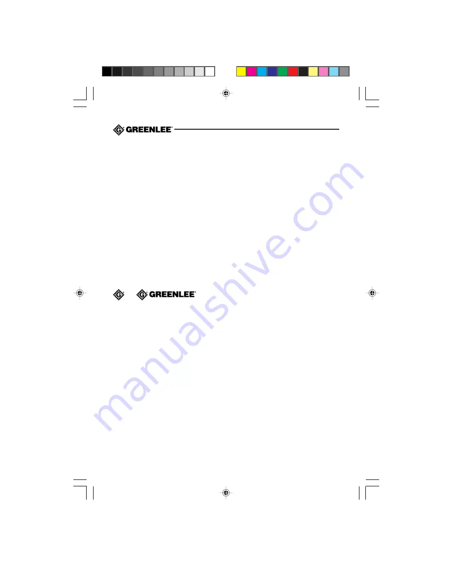 Greenlee CMI-200 Instruction Manual Download Page 2