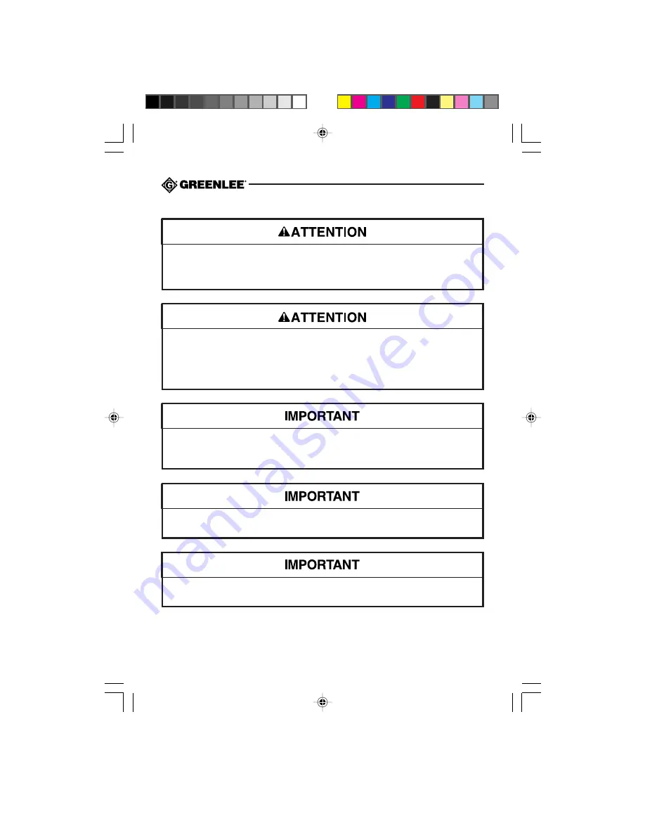 Greenlee CMI-200 Instruction Manual Download Page 36