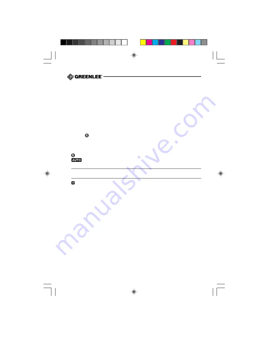 Greenlee CMI-200 Instruction Manual Download Page 40