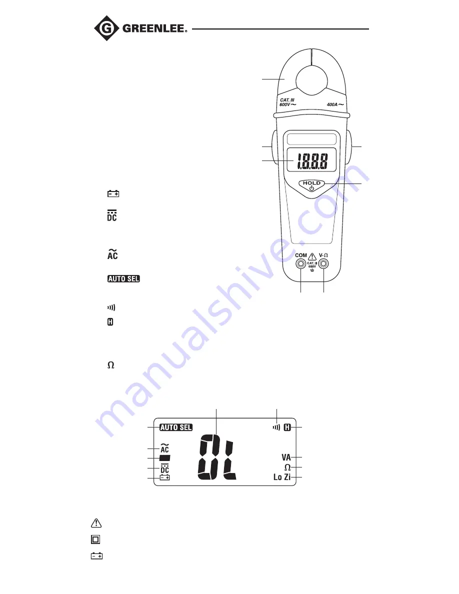 Greenlee CMT-80 Instruction Manual Download Page 76