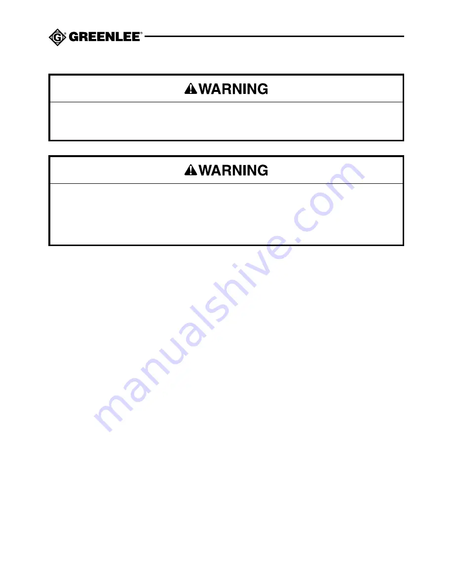 Greenlee DM-800 Instruction Manual Download Page 22