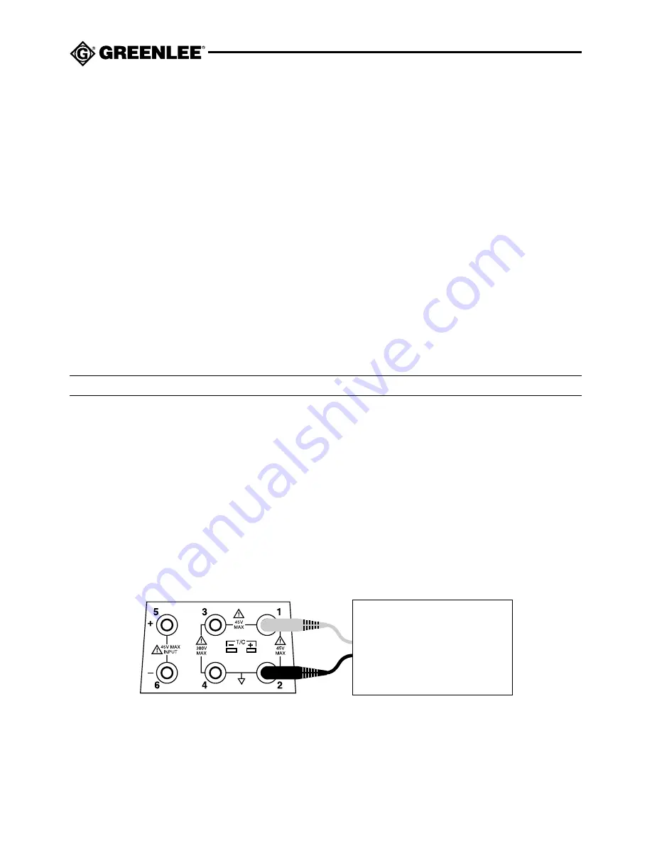 Greenlee IPM-400 Instruction Manual Download Page 20